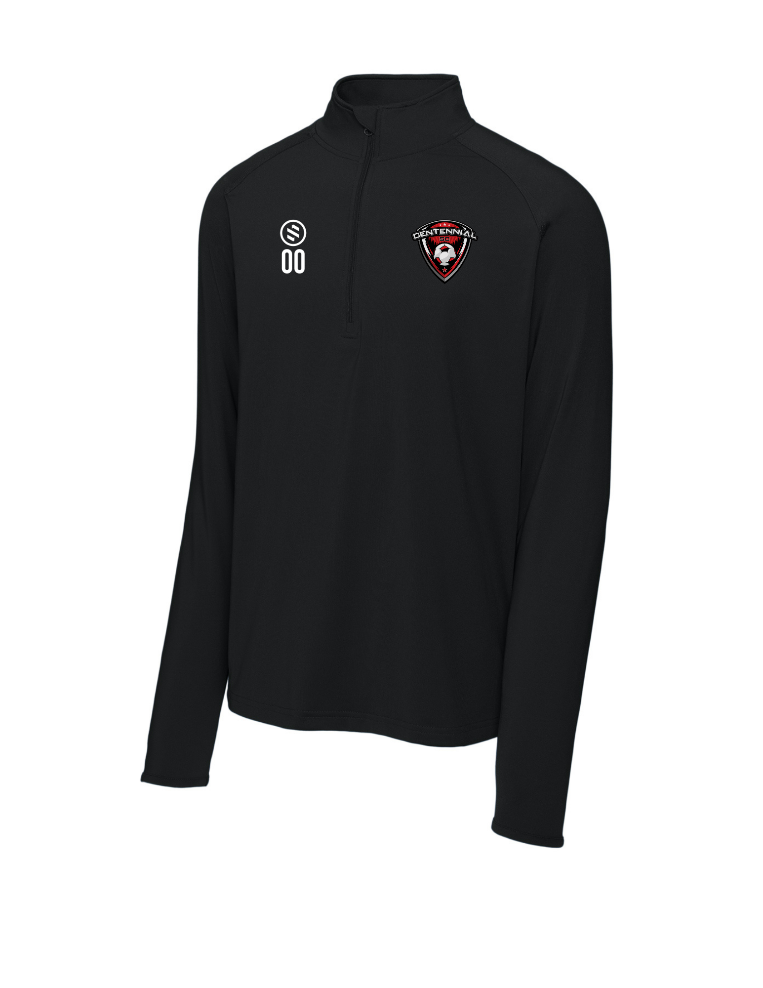 Centennial SC Coaches - 1/4-Zip Pullover - Men’s - Black