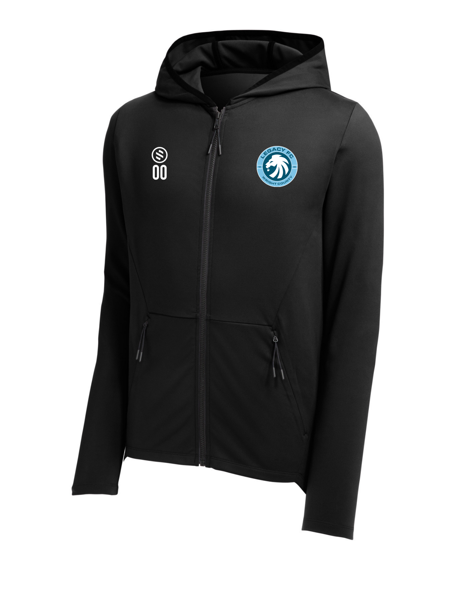 Legacy FC Coaches - Performance Zip Hoodie – Men’s - Deep Black