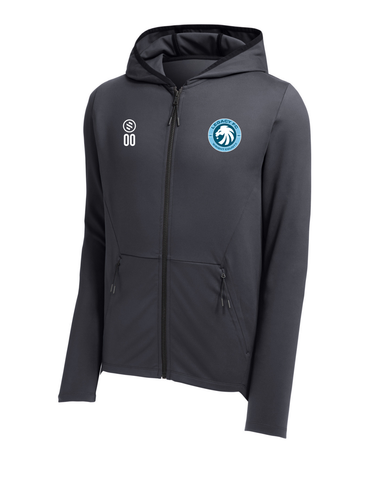 Legacy FC Coaches - Performance Zip Hoodie – Men’s - Graphite