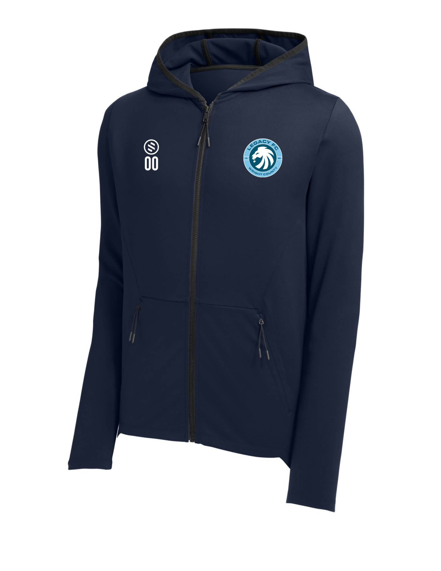 Legacy FC Coaches - Performance Zip Hoodie – Men’s - True Navy