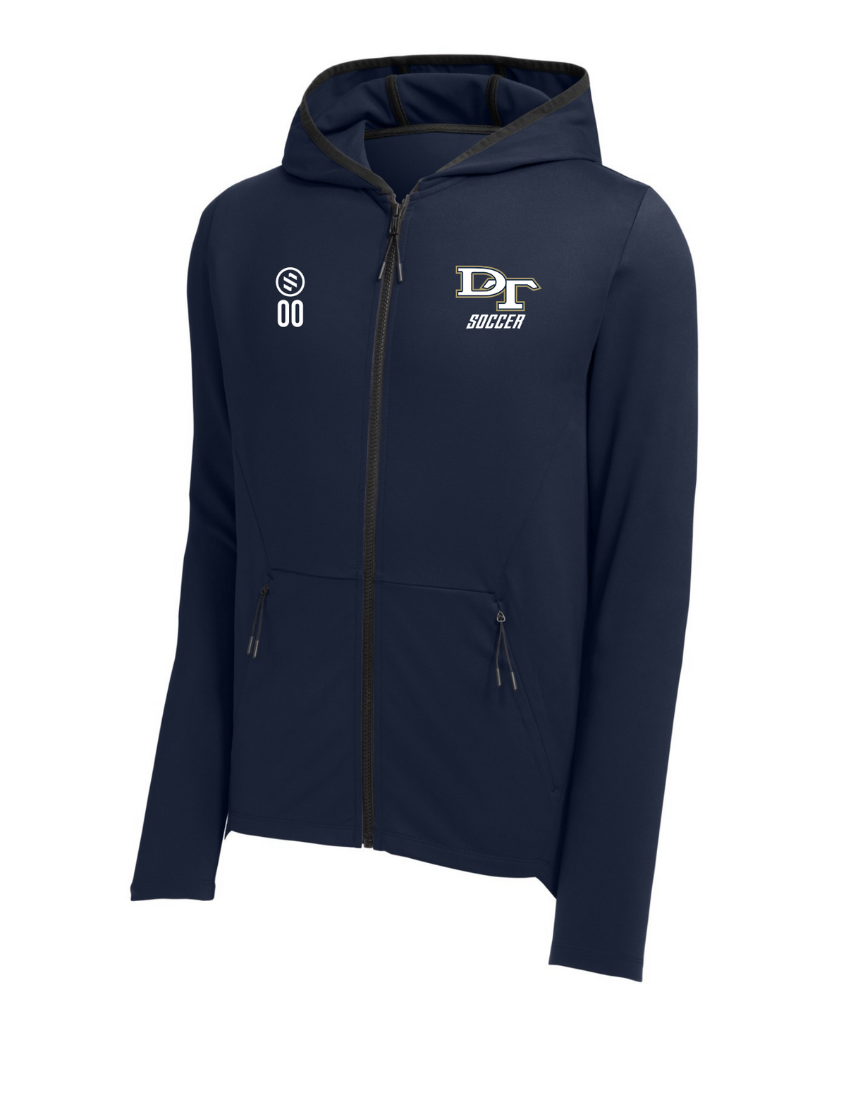 Delano High School Boys Soccer - Performance Zip Hoodie - Men's