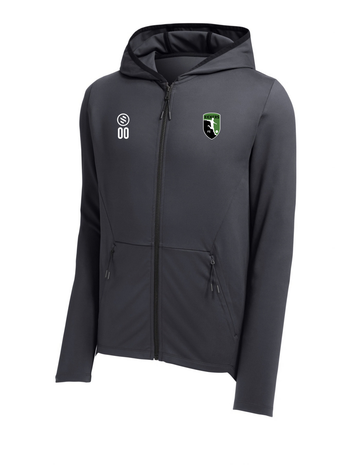 Kickers FC Coaches - Performance Zip Hoodie - Men’s - Graphite
