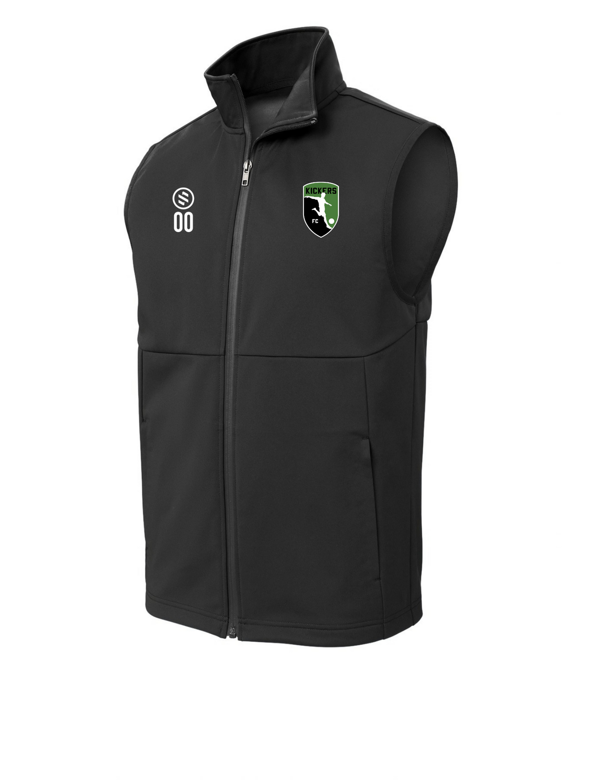 Kickers FC Coaches - Pro Weather Vest - Deep Black