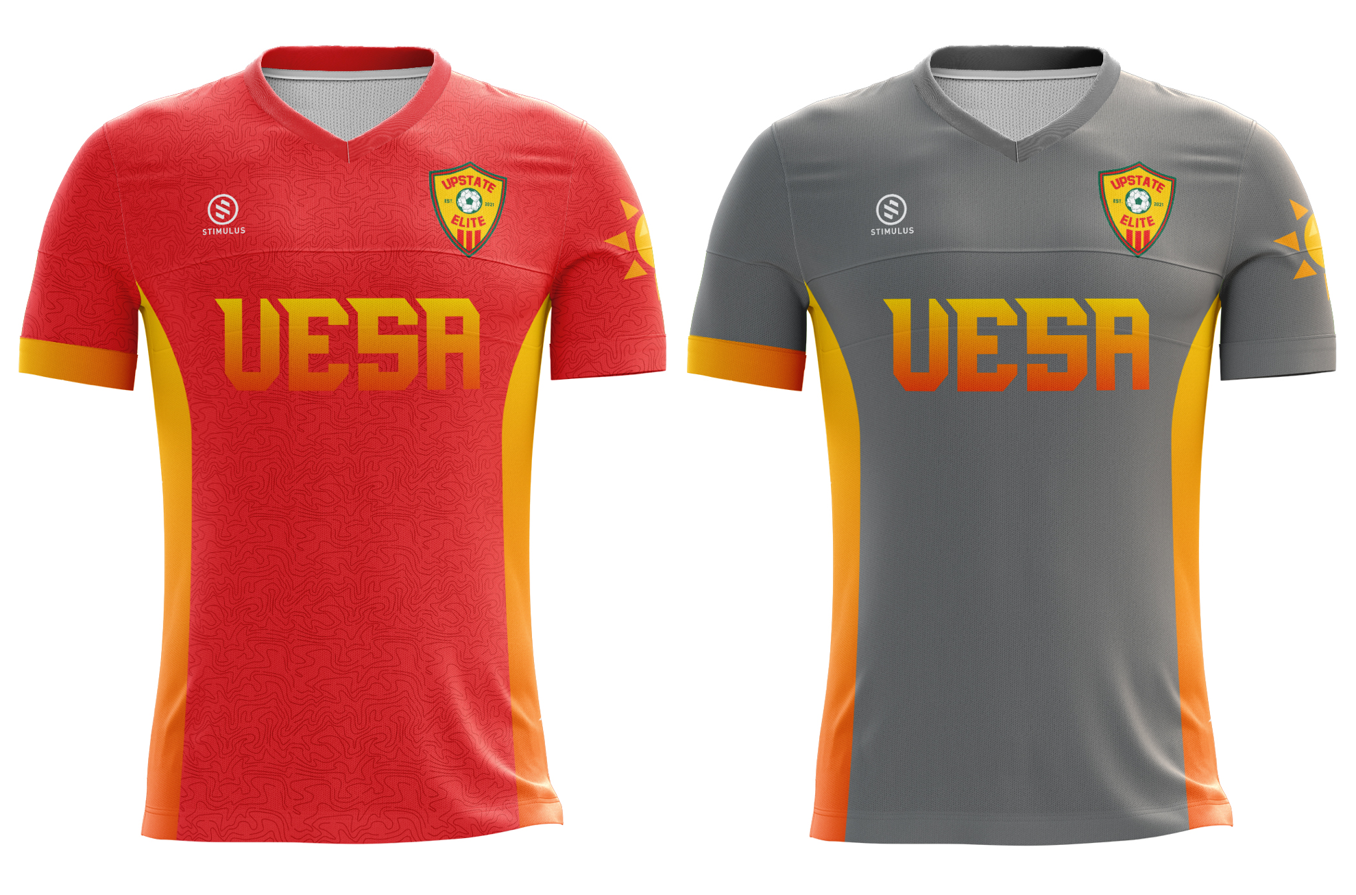 Upstate Elite -Red/Gray Reversible Jersey