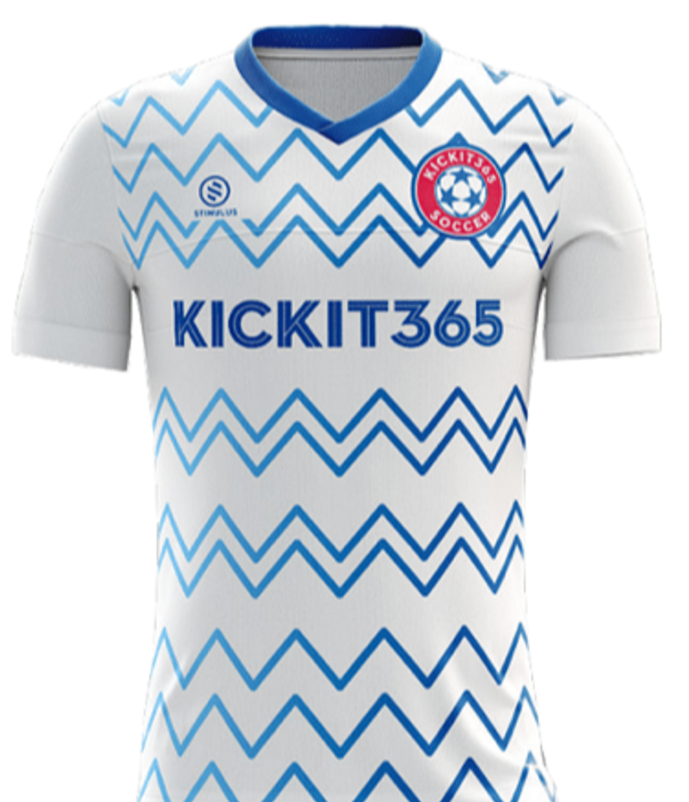 Kickit365 - White Game Jersey