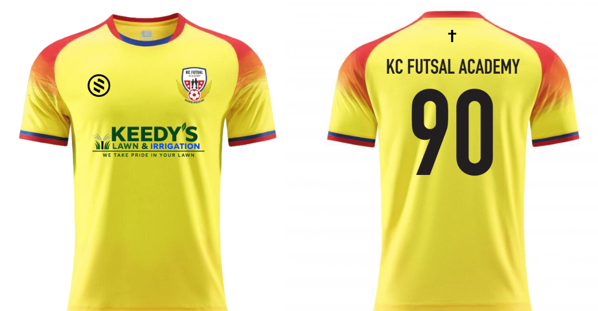 KC Futsal Academy - Yellow Eclipse In Stock Jersey
