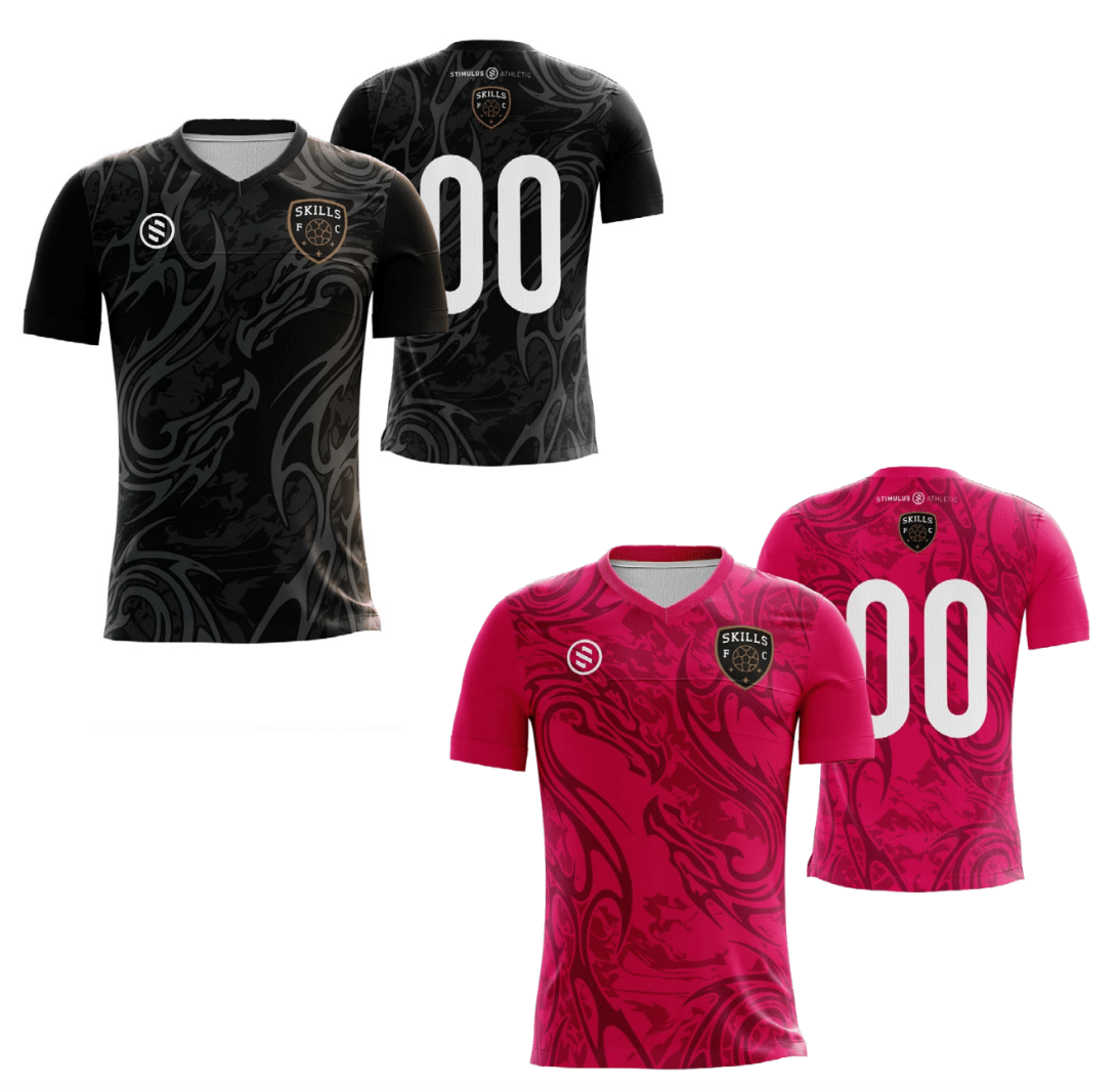 Skills FC - Pink/Black Reversible Jersey