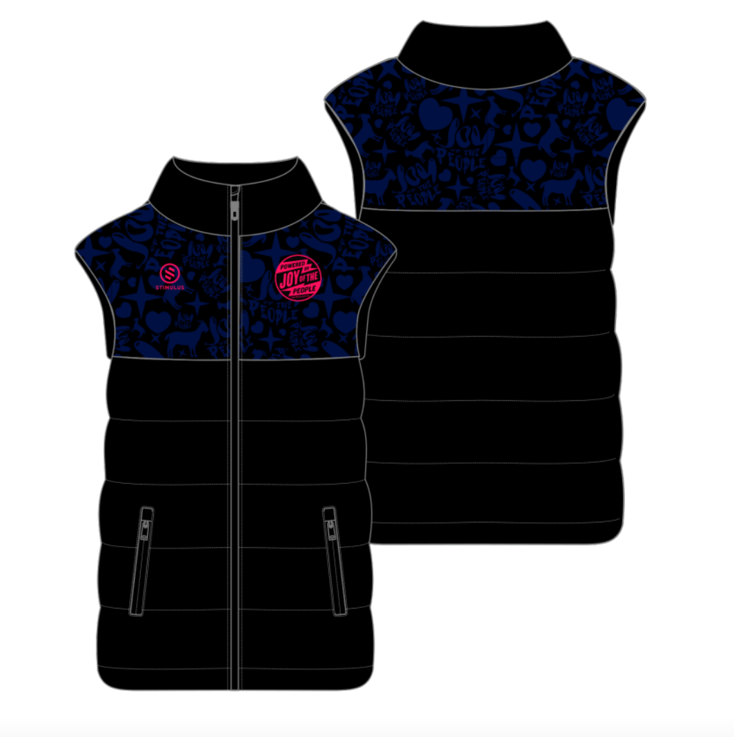 Joy of The People  - Black Winter Vest