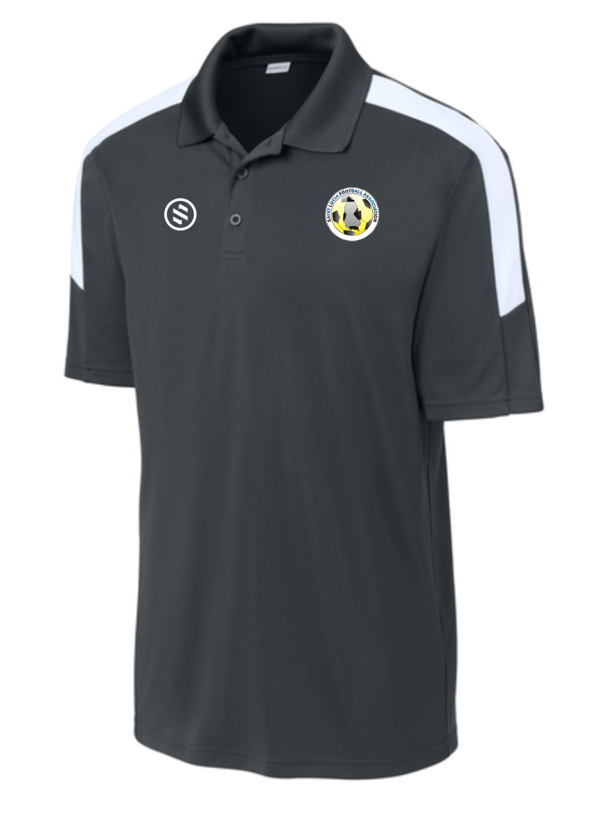 St Lucia FA Performance Stripe Polo