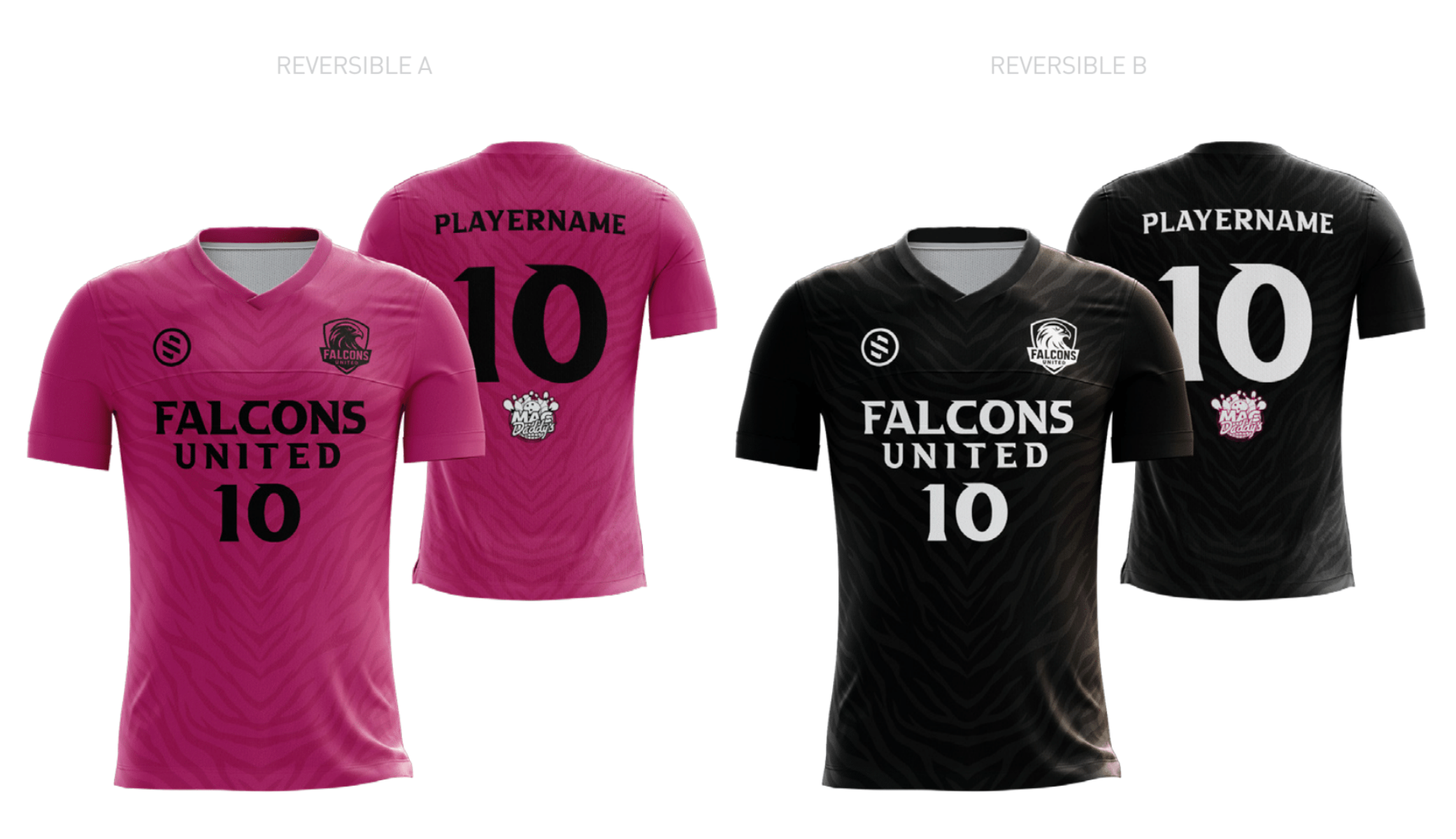 Falcons United - Pink/Black Reversible Jersey
