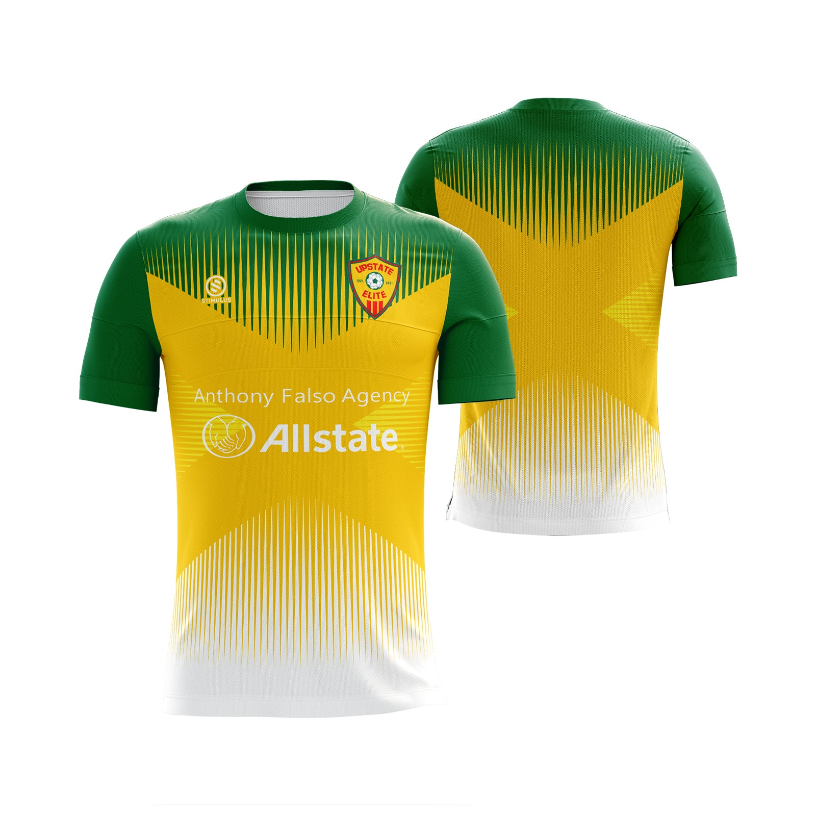 Upstate Elite  - Green/Yellow Training Jersey