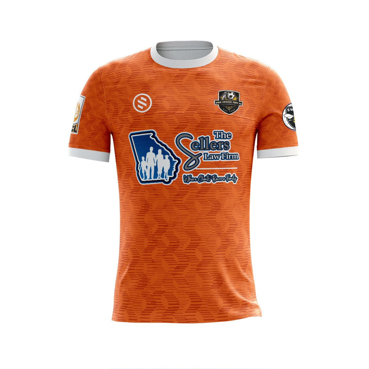 Pike Fury FC - Orange Goalkeeper Game Jersey - New Sleeve Logo