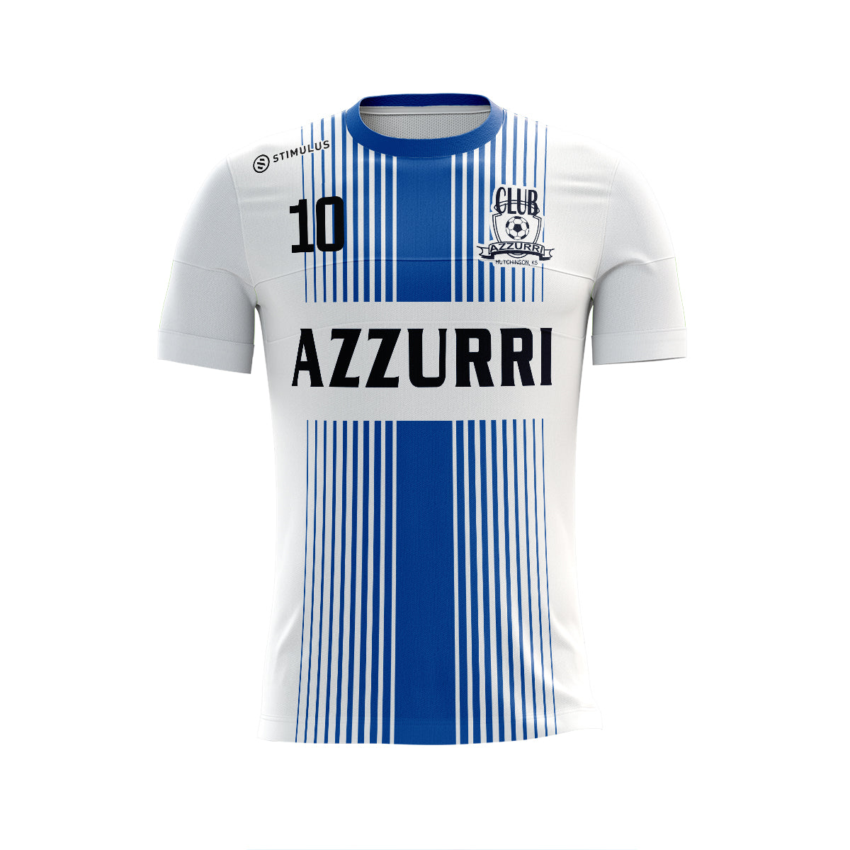 Azzurri Soccer Club- White Game Jersey