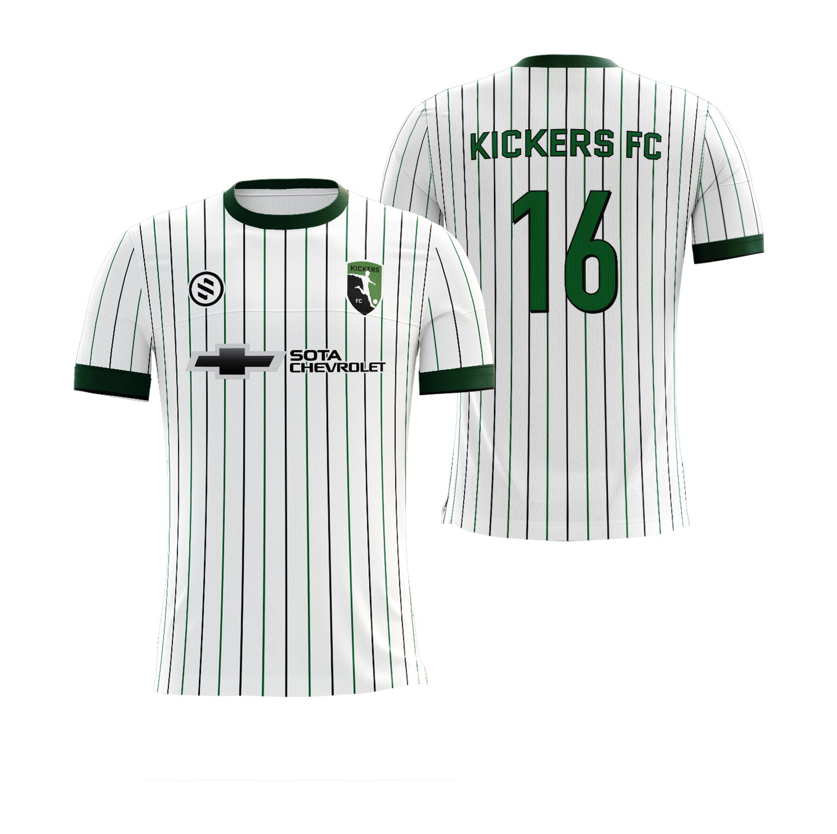 Kickers FC  - White Game Jersey
