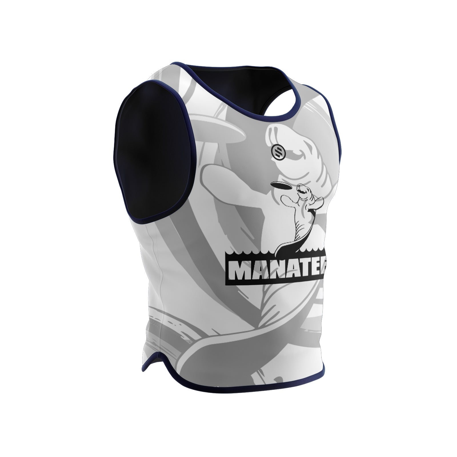 Manatee - Navy/White Reversible Pinnie