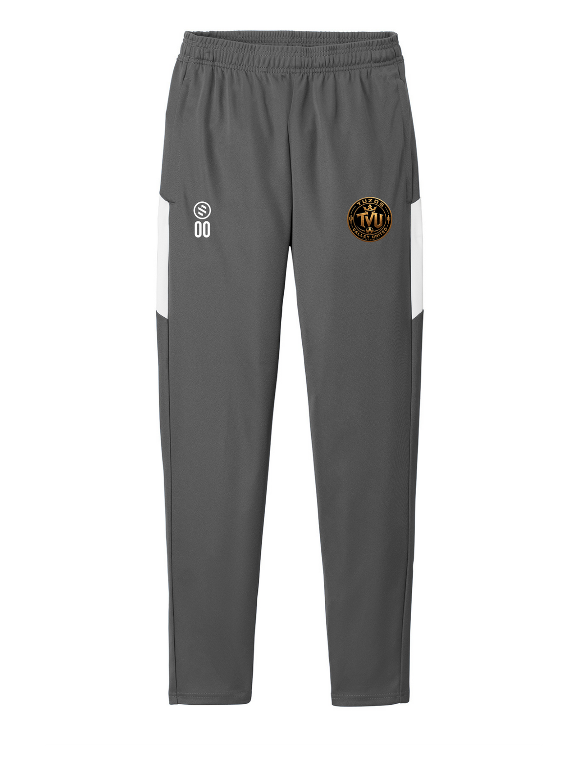 Tuzos Valley United - ProFit Tapered Pant - Youth - Iron Grey/ White