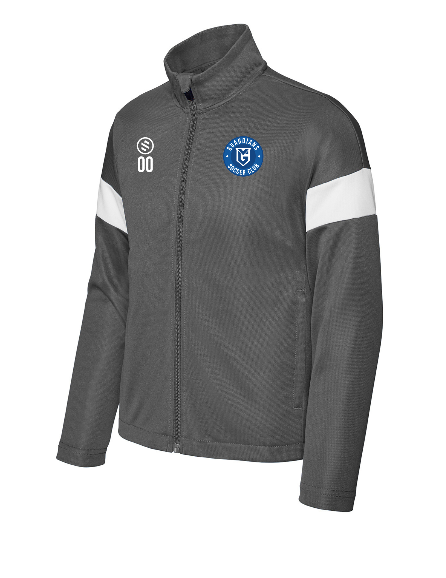 VSA Guardian - ProFit Full Zip Jacket - Youth -  Iron Grey/ White