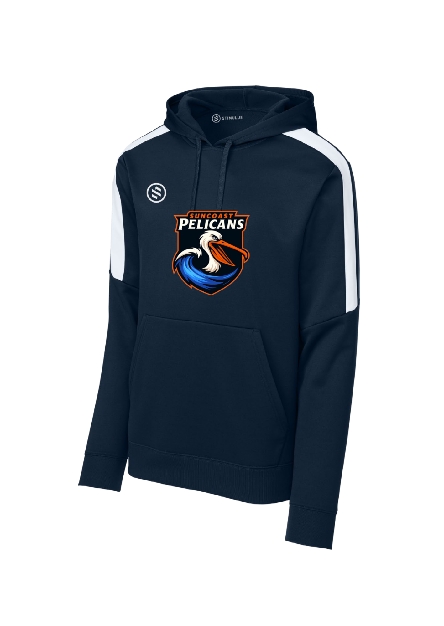 Suncoast Pelicans - Performance Stripe Hoodie - Adult