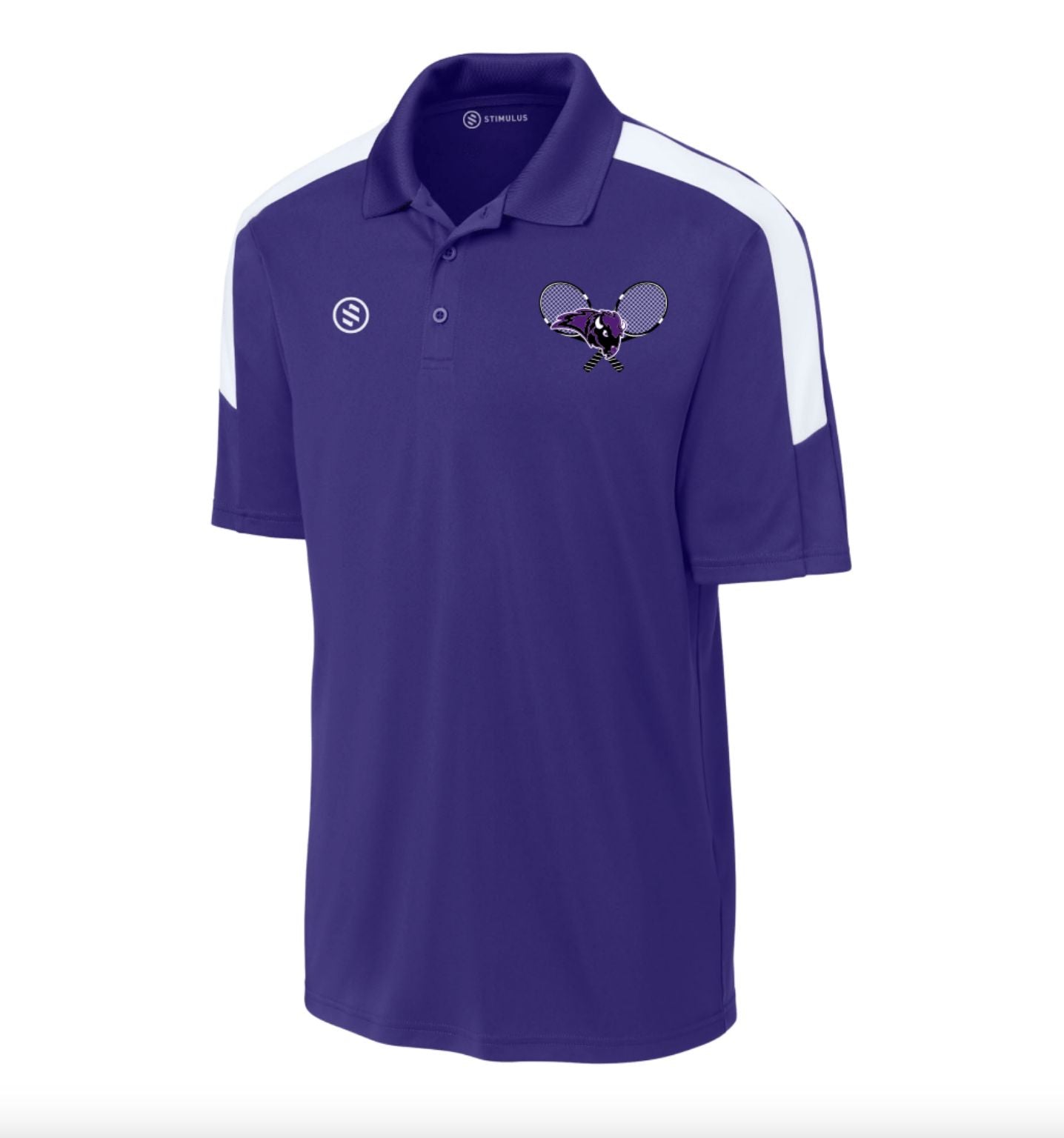 Buffalo Bison Tennis - Performance Stripe Polo - Men's