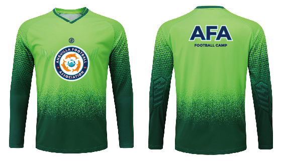 Anguilla FA  - Green Long Sleeve Camp Jersey