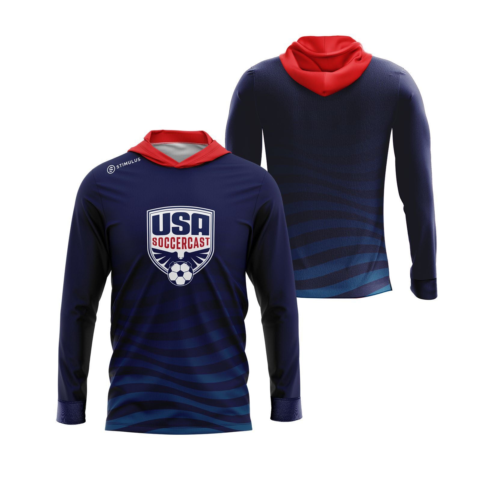 USA Soccercast - 2026 Navy Lighweight Hoodie