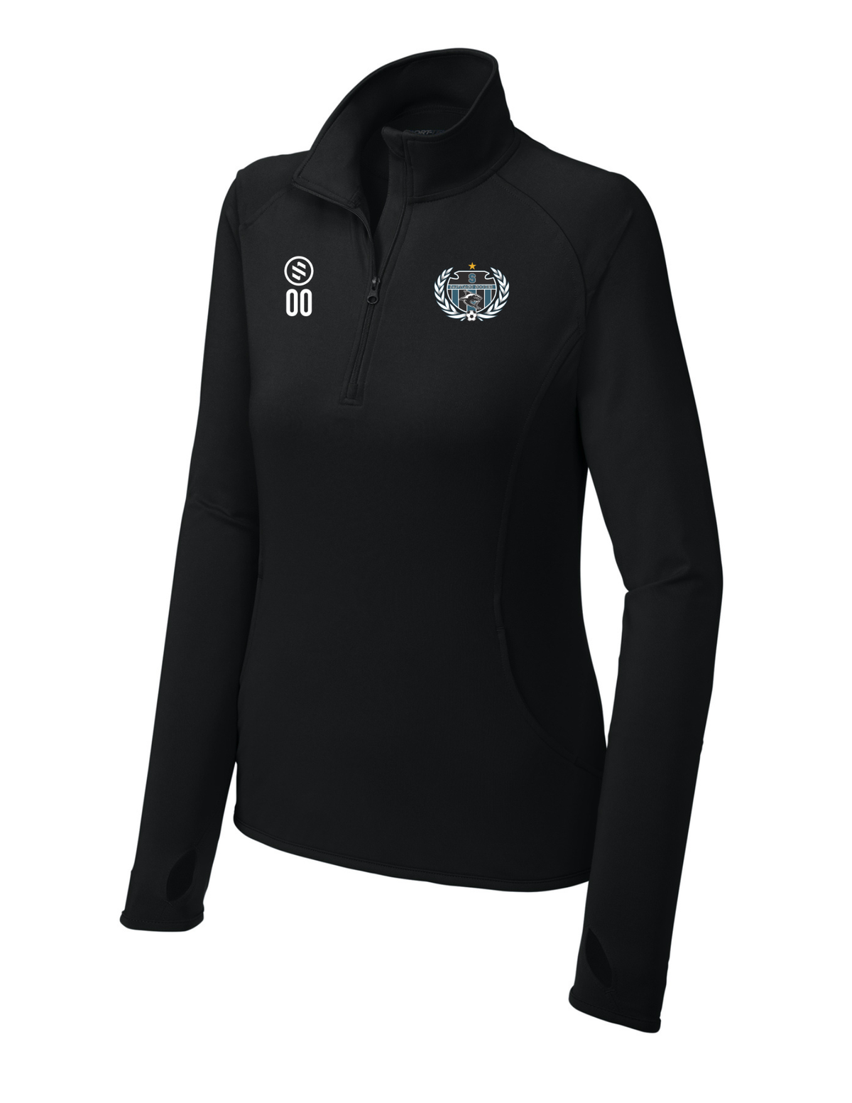 Santiago Soccer HS - 1/4-Zip Pullover - Women's - Black