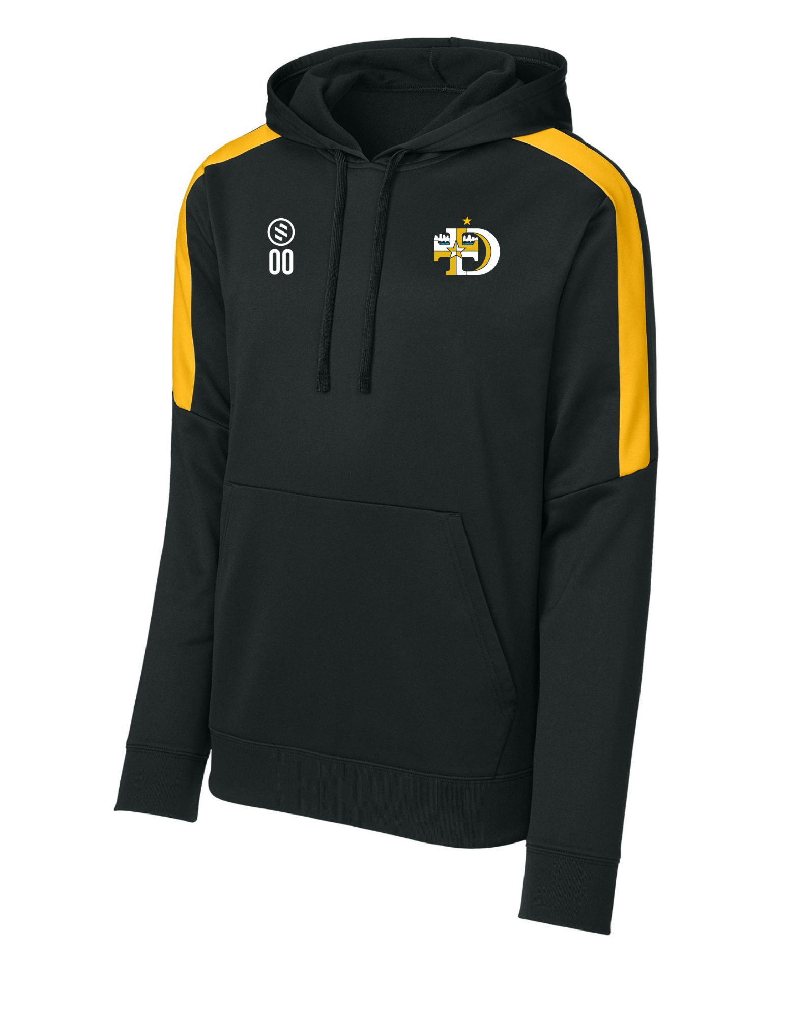 DeLaSalle Soccer - Performance Stripe Hoodie - Adult